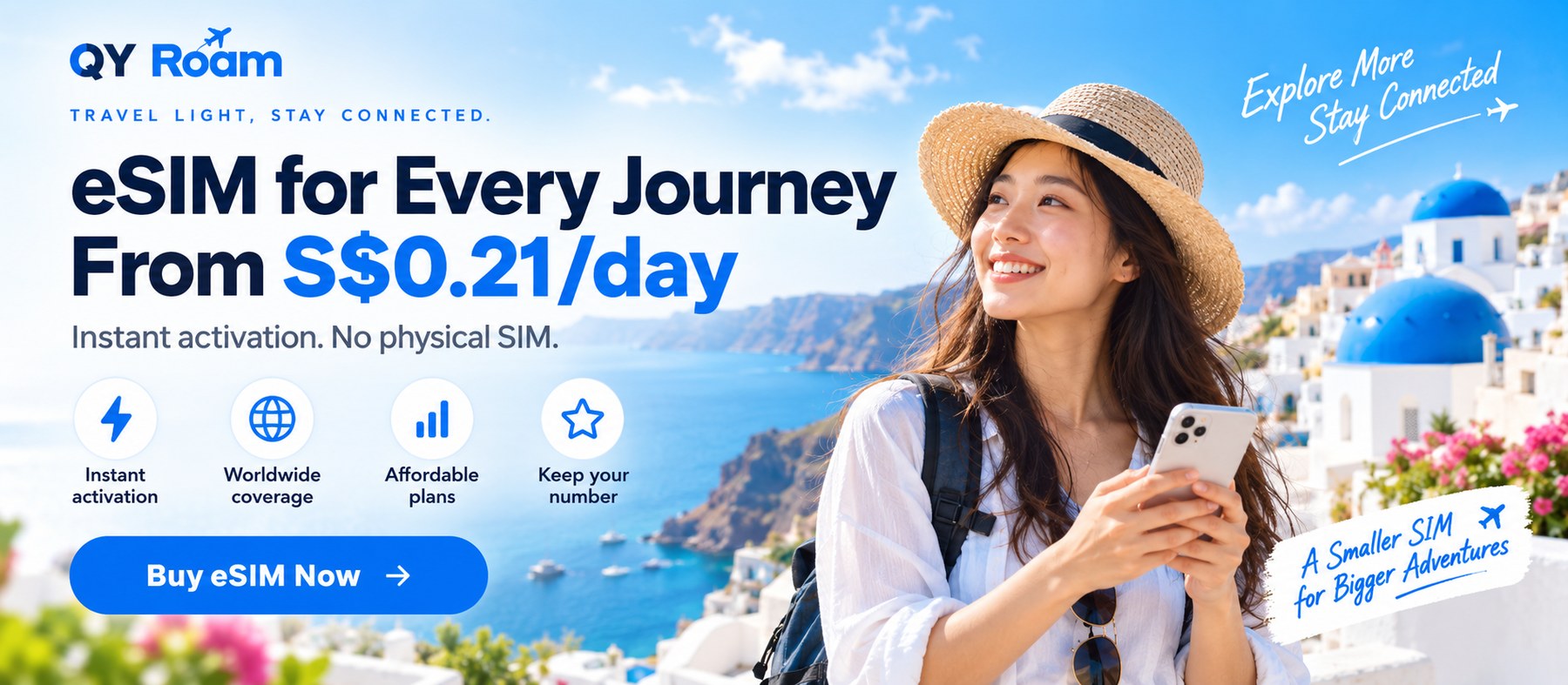 QY Roam eSIM for every journey
